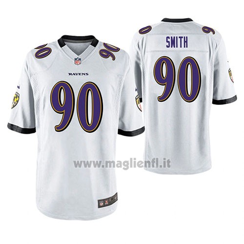 Maglia NFL Game Baltimore Ravens Za'darius Smith Bianco